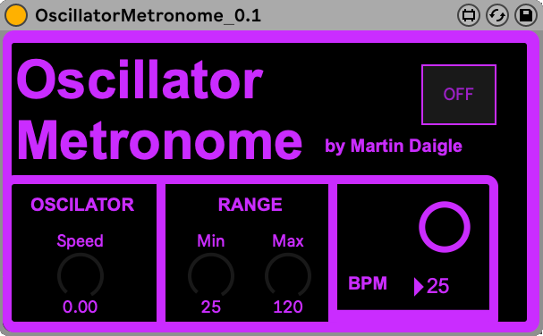 Oscillator Metronome